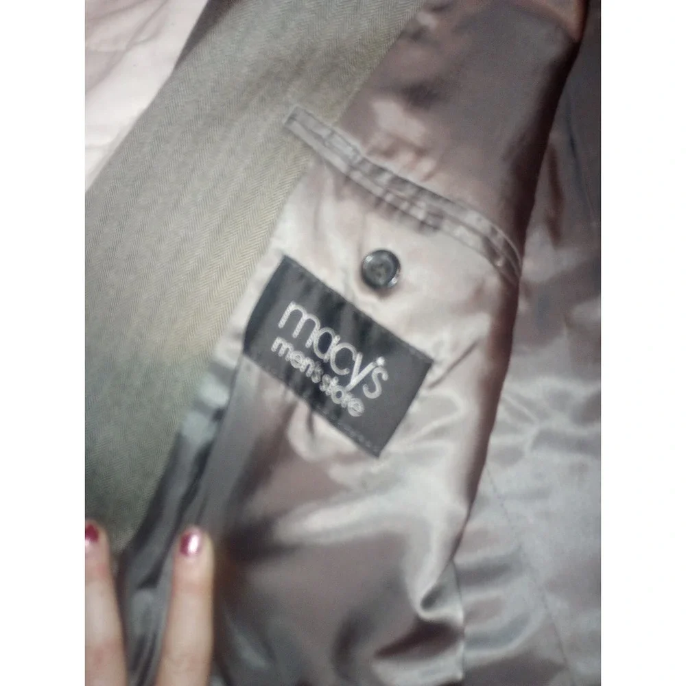 Lauren‎ Ralph Lauren Suit Jacket Grey,Brown 44R